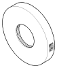 DO Rosette ERSATZTEILE 092797015 D 60 x 9 mm Platin gebürstet