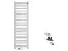 sanibel-QuickSet Badheizkörper S2 A20 gerade BH 1800mm BL 450mm Eckform weiß
