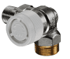 OVENTROP-Thermostatventil "AV 9" DN15, 3/4" x 1/2",PN10, Winkeleck rechts