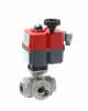 Automatik-Dreiwege-Gewindekugelh Niro AKE 630ET-1/4"-L10 24V AC/DC T-Bohr.
