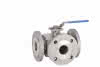 Dreiwege-Flansch-Kugelhahn Edelstahl 640EL-40-PN16 mit L-Bohrung
