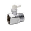 Entleerstutzen Messing verchromt 984ENT-3/4" IG/AG 360Grad schwenkbar