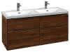 VB Waschbeckenunterschränke Subway 3.0 C 56800 1272x576x462mm Eckig Kansas Oak