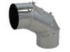 BS VLE+ Segment-Bogen 4-teilig, 0-90 Gr. d:150 mm, mit RV aus V4A glanz