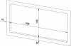 EWAR Abdeckrahmen für Gerätemaß 298x148 BxTxH:330x15x180mm, geschliffen