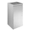 EWAR Abfallbehälter 36l mit Klappe WP180 BxTxH:298x308x598mm, hochglanzpoliert