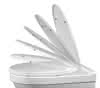 pagette_WC_Sitz Rondo weiß ABS Polyamid Duroplast