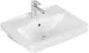 VB Waschbecken Newo 550x440mm Eckig 1HL. mit Überlauf Weiß Alpin