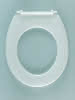 HARO WC-Sitz Ocean ohne Deckel schwarz Bügelscharnier Edelstahl B0302W