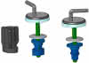 HARO Excenterscharnier E0402Y Edelstahl 