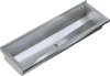 AR Waschrinne, PLANOX, Edelstahl, Wandmontage, 600x210x382 mm, o. Arm-bank