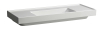 SCALIDO-Waschtisch eckig 1200x475mm SCC o Hahnl/Überlauf AblageL/R unterbau weiß