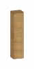 SCALIDO-Hochschrank SLIM 420x1830x350mm 1 Tür links 2 Auszüge Farbvar. S/S/S