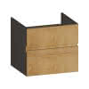 SCALIDO-Unterschrank zu Konsolenplatte 600x540x510mm 2 Auszüge Farbvar. S/X/S