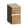 SCALIDO-Unterschrank WTWand Wange rechts 300x560x460mm 2 Auszüge Farbvar. Sonder