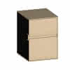 SCALIDO-Unterschrank WTWand Wange rechts 400x560x460mm 2 Auszüge Farbvar. K/K/K