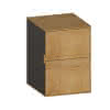 SCALIDO-Unterschrank WTWand Wange rechts 400x560x460mm 2 Auszüge Farbvar. S/S/S
