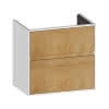 SCALIDO-Waschtisch-Unterschrank kompakt 570x560x370mm 2 Auszüge Farbvar. S/W/S