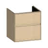 SCALIDO-WT-Unterschrank zu WT Wand 550 520x560x440mm 2 Auszüge Farbvar. K/K/K