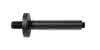 SCALIDO-Decken-Brausearm rund DN 15 (1/2") 165mm lang Messing schwarz matt