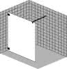 SCALIDO-Trennwand/Walkin SC30.12 bis 1200x2100mm chrom/ESG