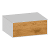 WTU inkl. WT-Platte B:506mm m. 1 Auszug design4YOU2.0, H:208, R:ws, F:Eiche-Wild