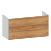 WT-Unterschrank 1200mm m. 2 Ausz., TipOn design4YOU2.0, H:604, R:ws, F:Eiche-Roy.