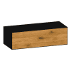 WTU inkl. WT-Platte B:1206mm m. 1 Auszug design4YOU2.0, H:358, R:sw, F:Eiche-Wild