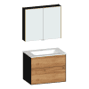 Badmöbel-Set 800mm, m. WTU, AP-SPS u.G-WT,design4YOU2.0, R:ws, F:Old-Nature