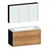 Badmöbel-Set 1200mm, m. WTU, AP-SPS u.G-WT,design4YOU2.0, R:sw, F:Old-Nature