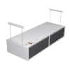 KM Deckenkonsole Typ 500897 RAL 9016 TLS UniLine (1 Satz = 3 Stück)