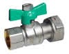 HZA DVGW Wasserzähler-KH I / Ü-Mutter UNIWATER CHROM 3/4" x 3/4" PN 10 Flügel