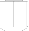 SA Melamin-SPS MILLA Reflection (SD142) 750x800x149 Eiche-Natural-Touch