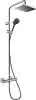 HG Showerpipe 230 1j Vernis Shape Green chrom mit Brausethermostat