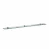 LF Glasablage FRAME 25 120x1300x10 mit 3 Wandbefestigungen silbereloxiert