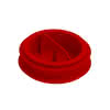 ZE Verschlussstopfen ComfoFresh DN75 rot, Polymer, (Inhalt 10 Stück)