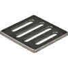 GE CleanPoint Rost, eckig f. Duschbodenablauf, Schlitzrost 8 x 8cm