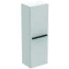 IS Halb-Hochschrank i.life A mit 1 Tür 400x300x1200mm Weiß matt
