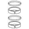 KWC Gleitring/O-Ringset GASTRO zu Schwenkauslauf 1/2"