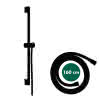 HG Brausestange Unica/Pulsify 650mm mit Push Schieber und Brauseschlauch MSW