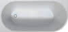 DU DuraSenja BW Ecke links,Weiß,Acryl 1 500x750x585 mm, Oval,RS 2,incl.FG u.AÜL