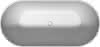 sanibel 3001-Acryl-Badewanne freistehend A23 m. Überlauf 1680x800x445/590mm weiß