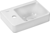 HG Handbwaschbecken Xelu Q 360x250mm m.Abl.li m.Hahn./o.ÜBL,SmartClean weiß