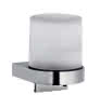 SH SEIFENSPENDER GAMMA_400 RUND M. HEBEL, WANDBEF. CHR., GLAS SAT