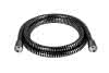 sanibel 1001-Brauseschlauch A24 DN15 x2000mm chrom/schw kon Muttern verchromt