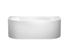 KA BW MST CENTRO DUO 2 Mod.1131-4041, 1700x750mm,alpinweiß,mit Schallschutz