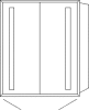 SA Alu-Einbau-SPS WILMA Reflection (AU301) 750x649x173 Aluminium-farbig