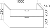 BB WT-Unterschrank (WVIE100) Sys30, 540x1000x520, PG2