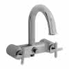 VT Zweigriff-Wannen-Brausearmatur Origin Classic Auslauf drehbar Aufputzm. Chrom