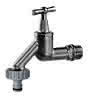 comfort-Auslaufventil m Knebel Schlauchanschl DN 20 (3/4") matt vc